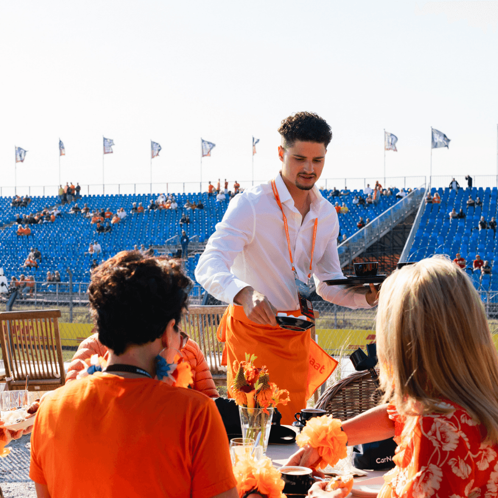 VIP bediening tijden de dutch grand prix